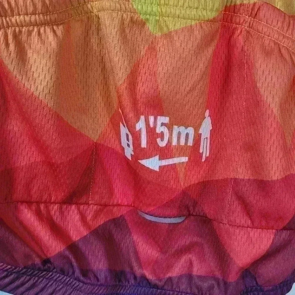 Miloto Cycling Jersey Men's Size Med Multicolor Back Pockets - Picture 9 of 11